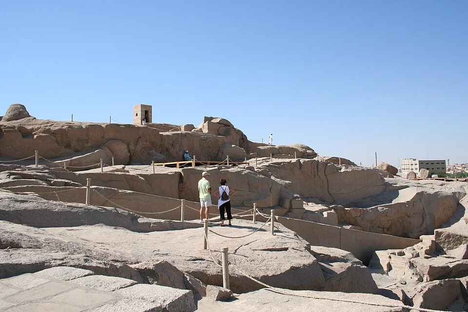 carri&egrave;re de granit d&rsquo;Assouan, source de l&rsquo;ob&eacute;lisque inachev&eacute;