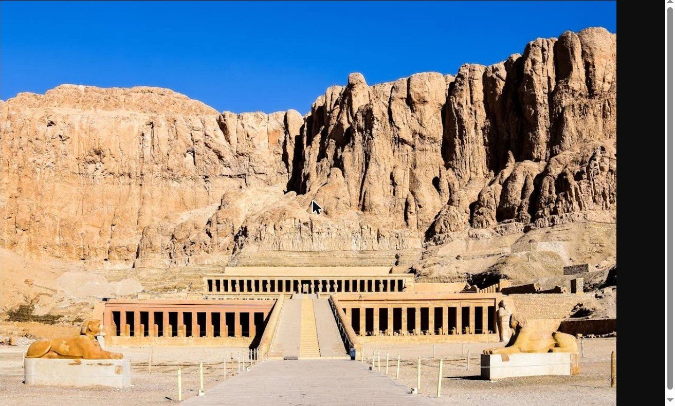 Les terrasses et colonnades du temple d’Hatchepsout à Louxor