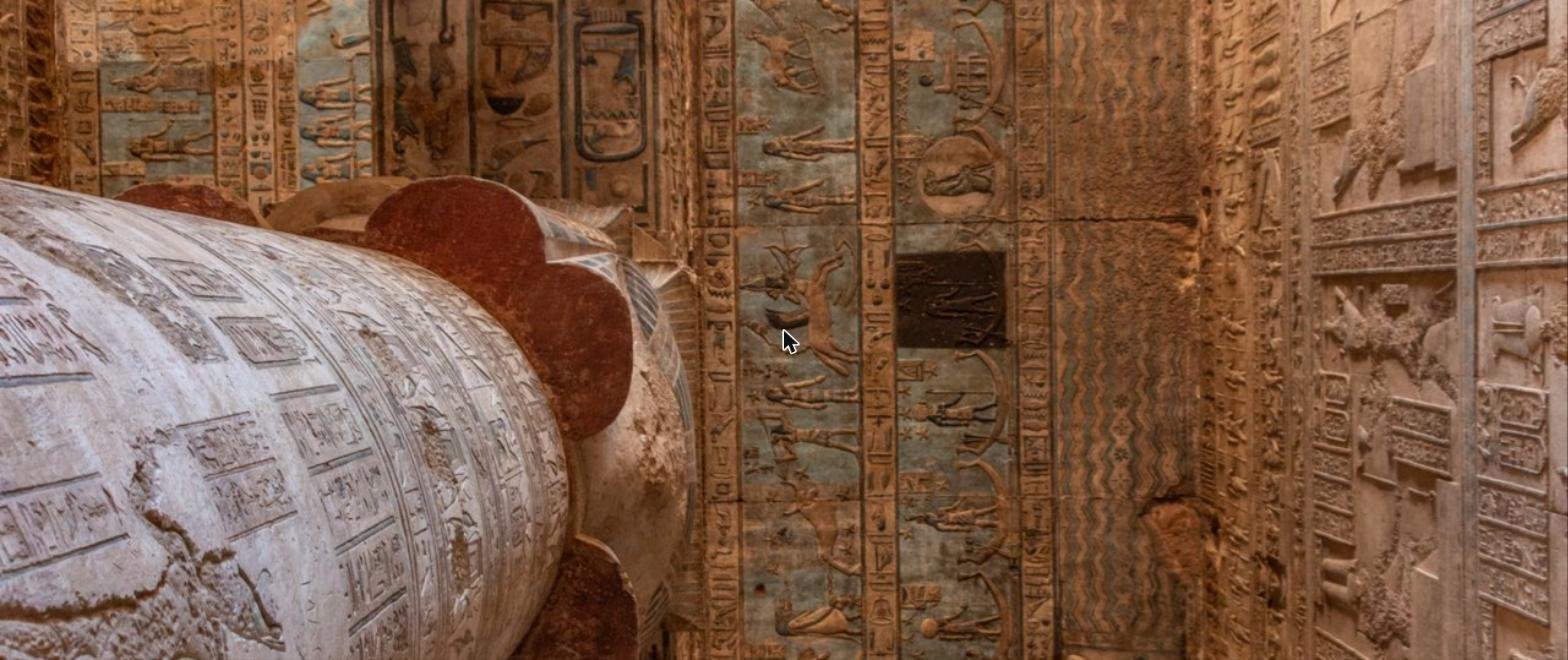 Plafond astronomique et zodiaque du temple de Dendera