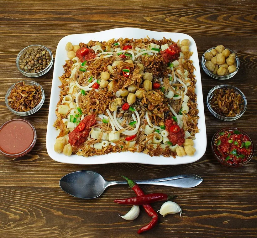 Où manger à Hurghada : koshary, plat égyptien typique