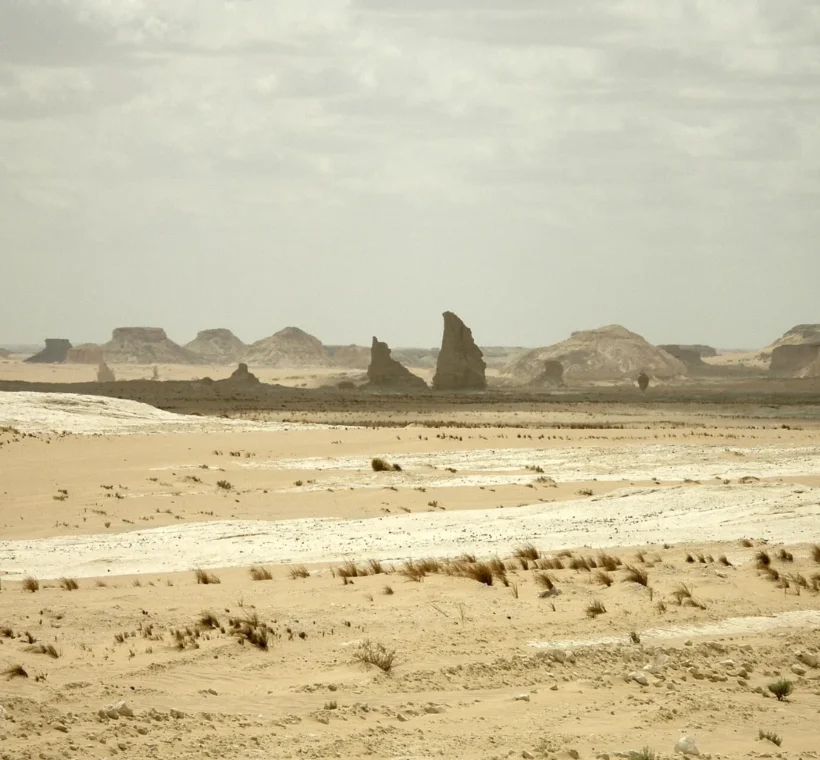Le désert blanc d’Égypte et ses formations de craie