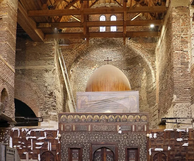 Église Saint-Serge du Vieux Caire, lieu de tradition pour Noël en Égypte