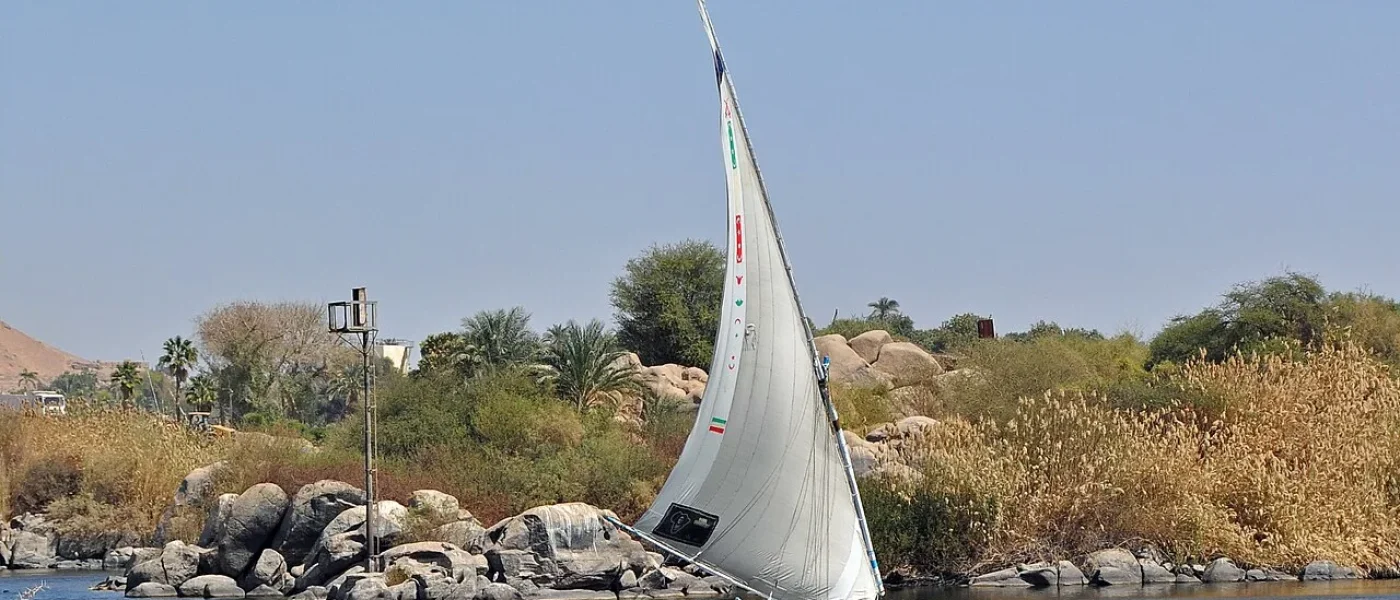 Météo en Égypte au printemps sur le Nil à Assouan