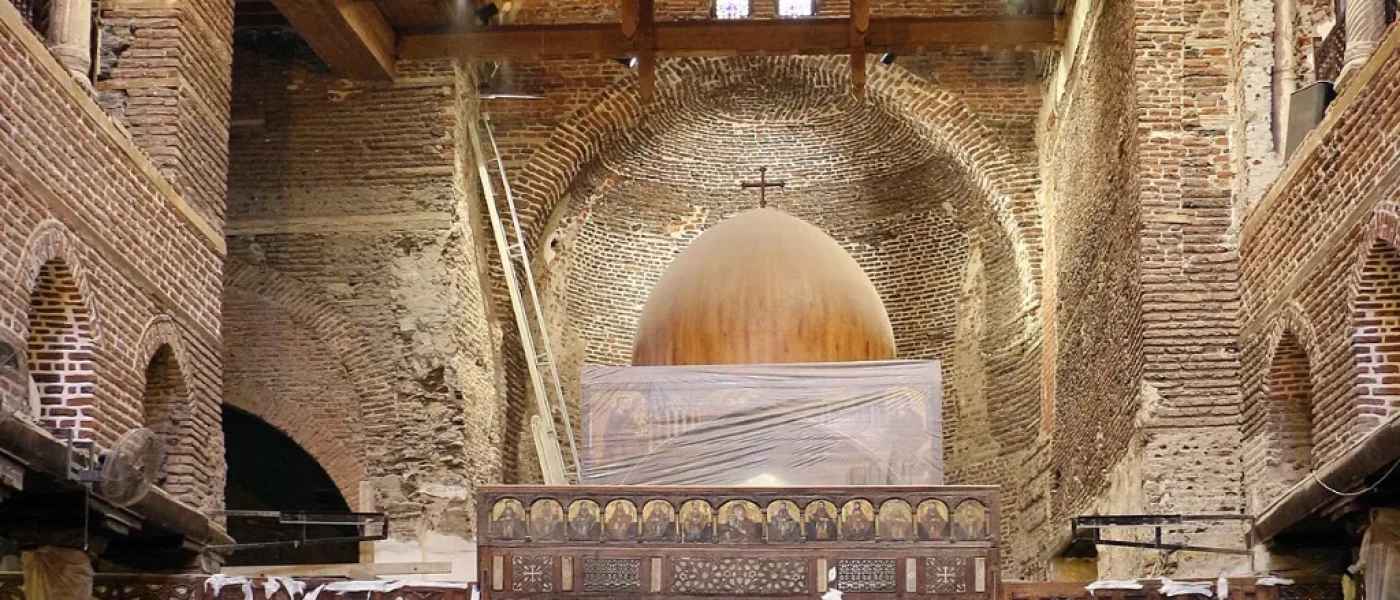 Église Saint-Serge du Vieux Caire, lieu de tradition pour Noël en Égypte