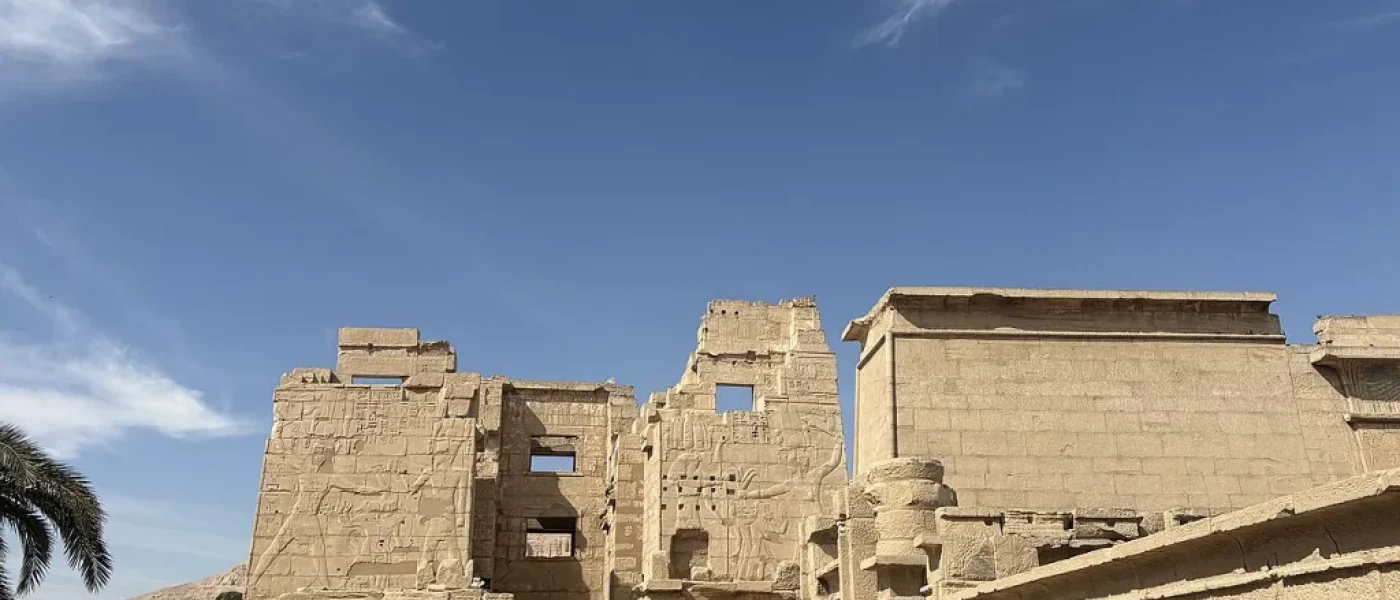 Noël à Louxor : temple de Médinet Habou sur la rive ouest